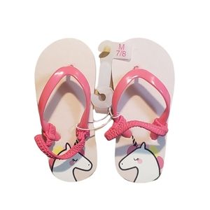 Cat & Jack Toddler Slip-on Unicorn Pink Sandals - Size 7-8